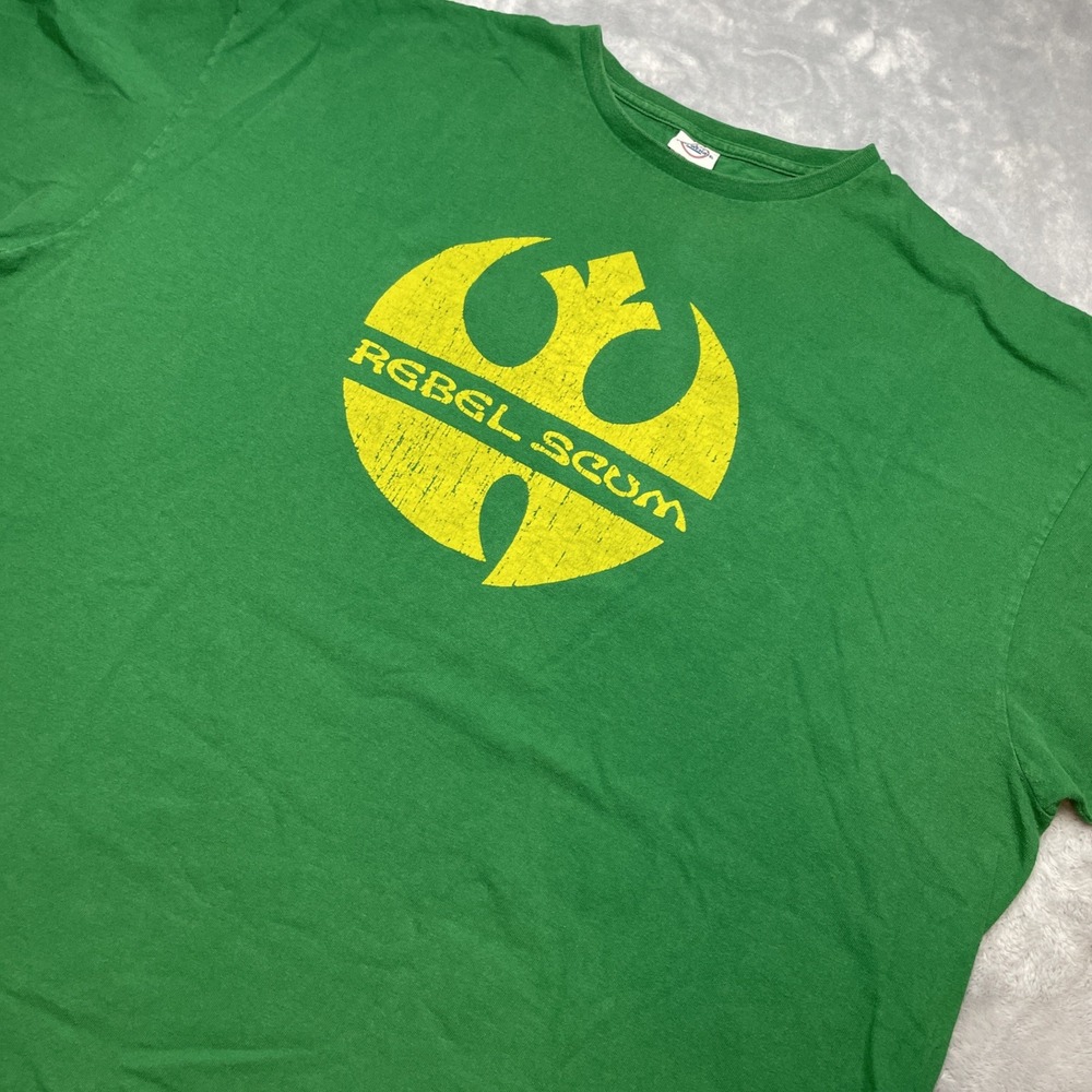 Mens Star Wars Rebel Scum Tee T-Shirt 3XL Green Short‎ Sleeve Delta Pro Weight
